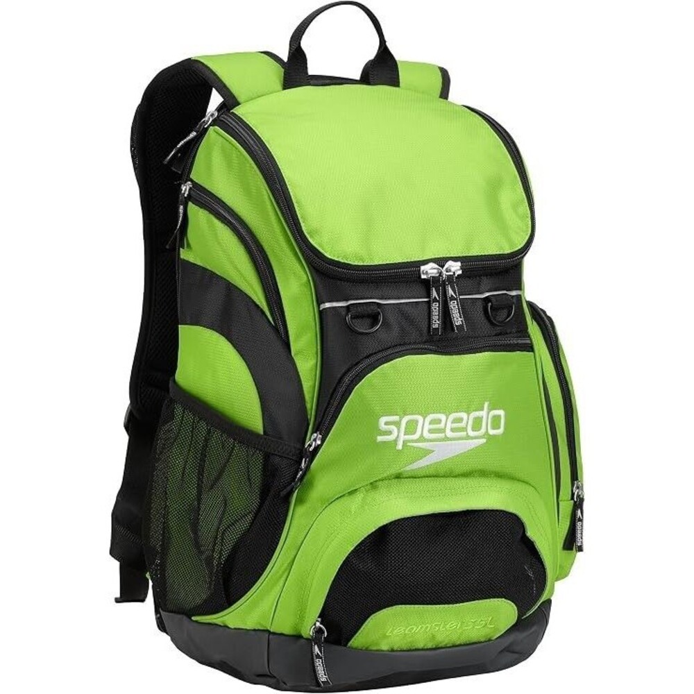 Speedo Teamster Adult Swim Gear Backpack w/Bench Seat Neon Green Pre-Owned